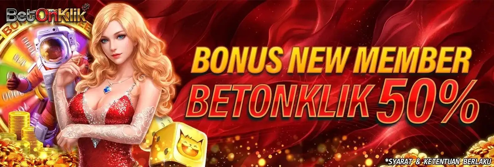 BONUS NEW MEMBER 50%